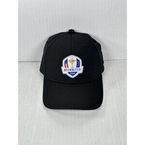 Walter Hagen Ryder Cup Adult Performance Adjustable Golf Hat Cap Black OSFA NEW